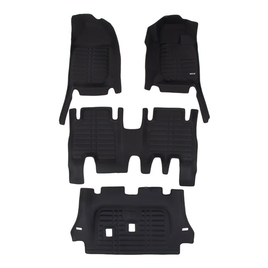 Sharkskin Custom-Fit Isuzu MU-X 3 Rows 2021–2025 All-Weather Floor Mats