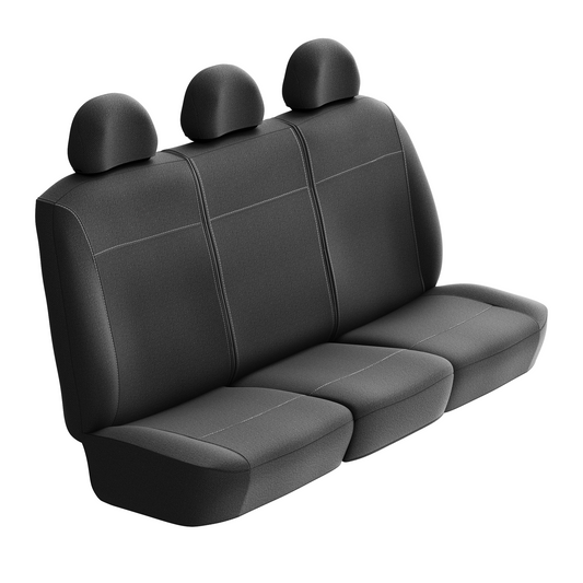 Sharkskin Canvas Universal Rear Seat Covers - Black
