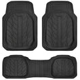 Load image into Gallery viewer, Sharkskin Tyre 3-Piece PVC Black Floor Mat Set