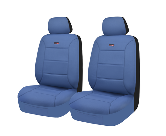 Sharkskin Neoprene Universal Front Seat Covers - Blue