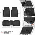 Load image into Gallery viewer, Sharkskin Tyre 3-Piece PVC Black Floor Mat Set
