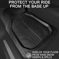 Load image into Gallery viewer, Sharkskin Tyre 3-Piece PVC Black Floor Mat Set
