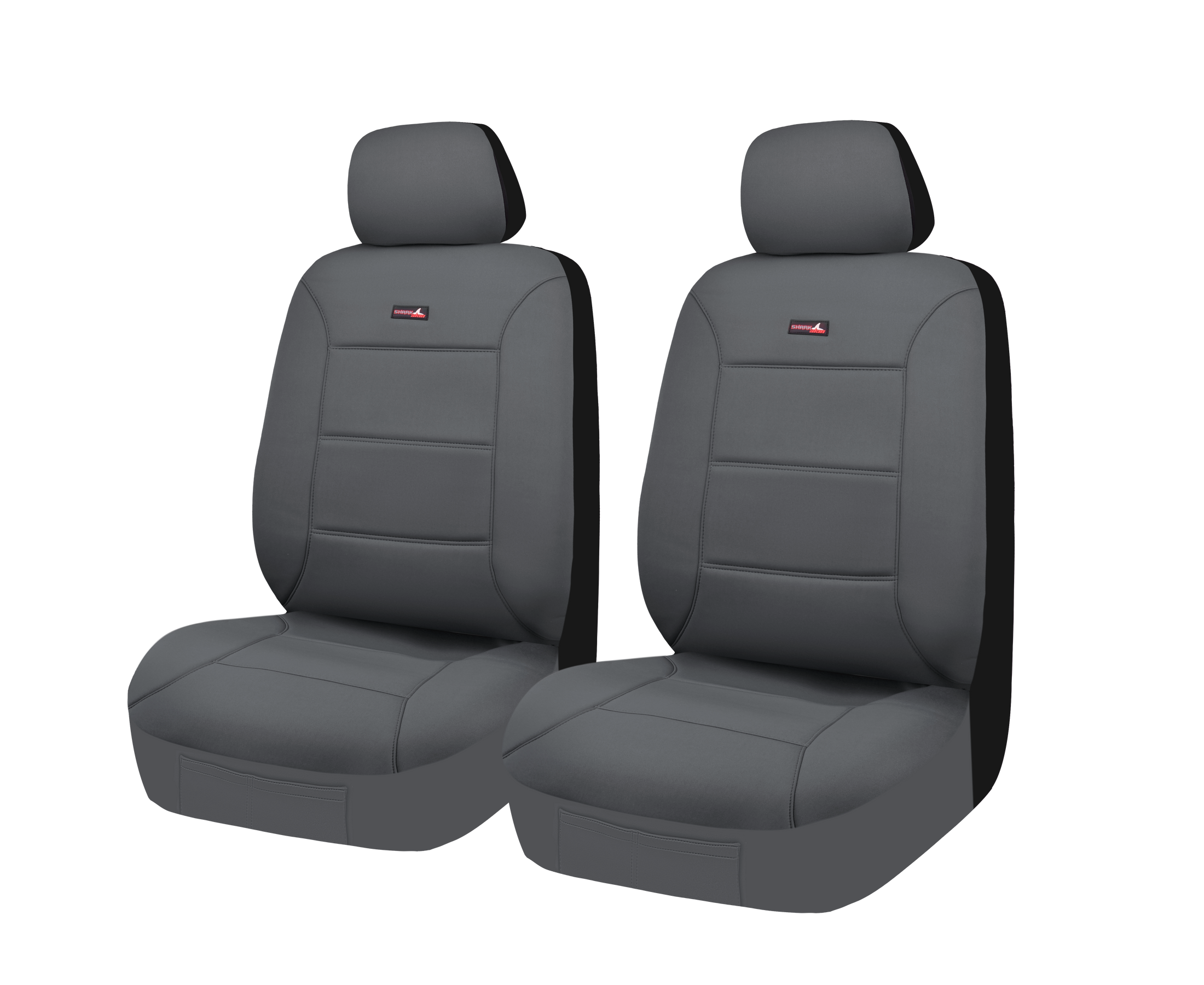 Sharkskin Neoprene Universal Front Seat Covers - Charcoal