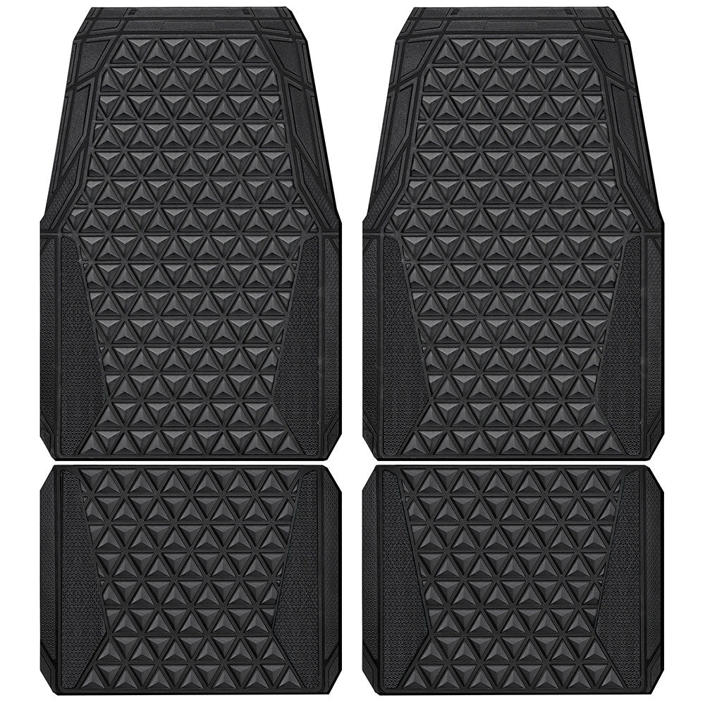 Sharkskin Triangle Heavy-Duty Floor Mat Set