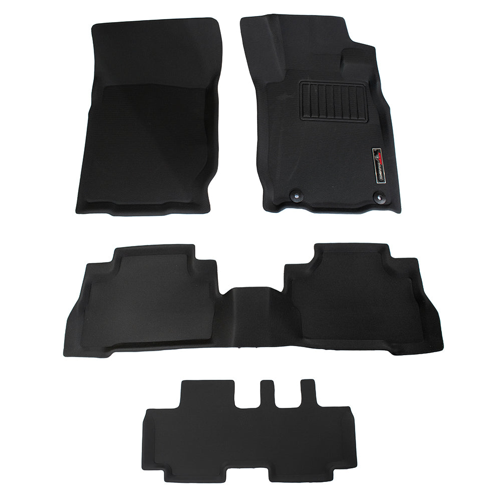 Sharkskin Custom-Fit Mitsubishi Pajero 2016–2024 3D TPE All-Weather Floor Mats