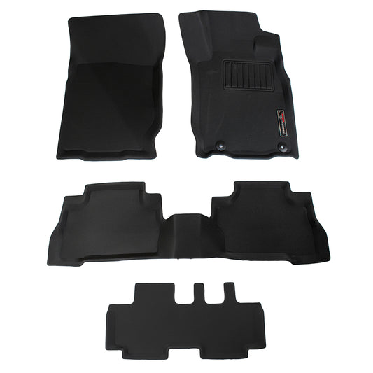 Sharkskin Custom-Fit Mitsubishi Pajero 2016–2024 3D TPE All-Weather Floor Mats