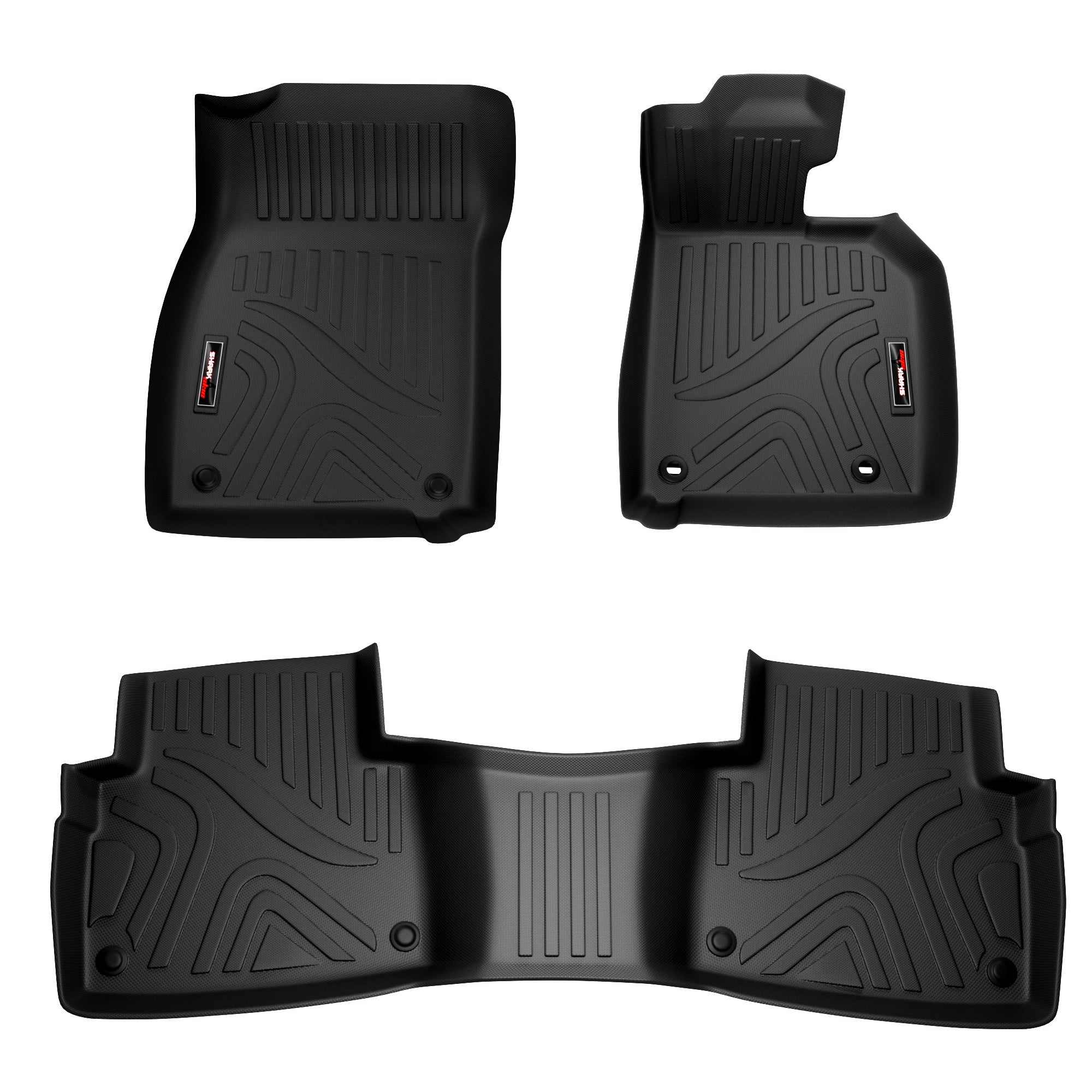 Sharkskin Custom-Fit Toyota Camry 2024+ 3D TPE All-Weather Floor Mats