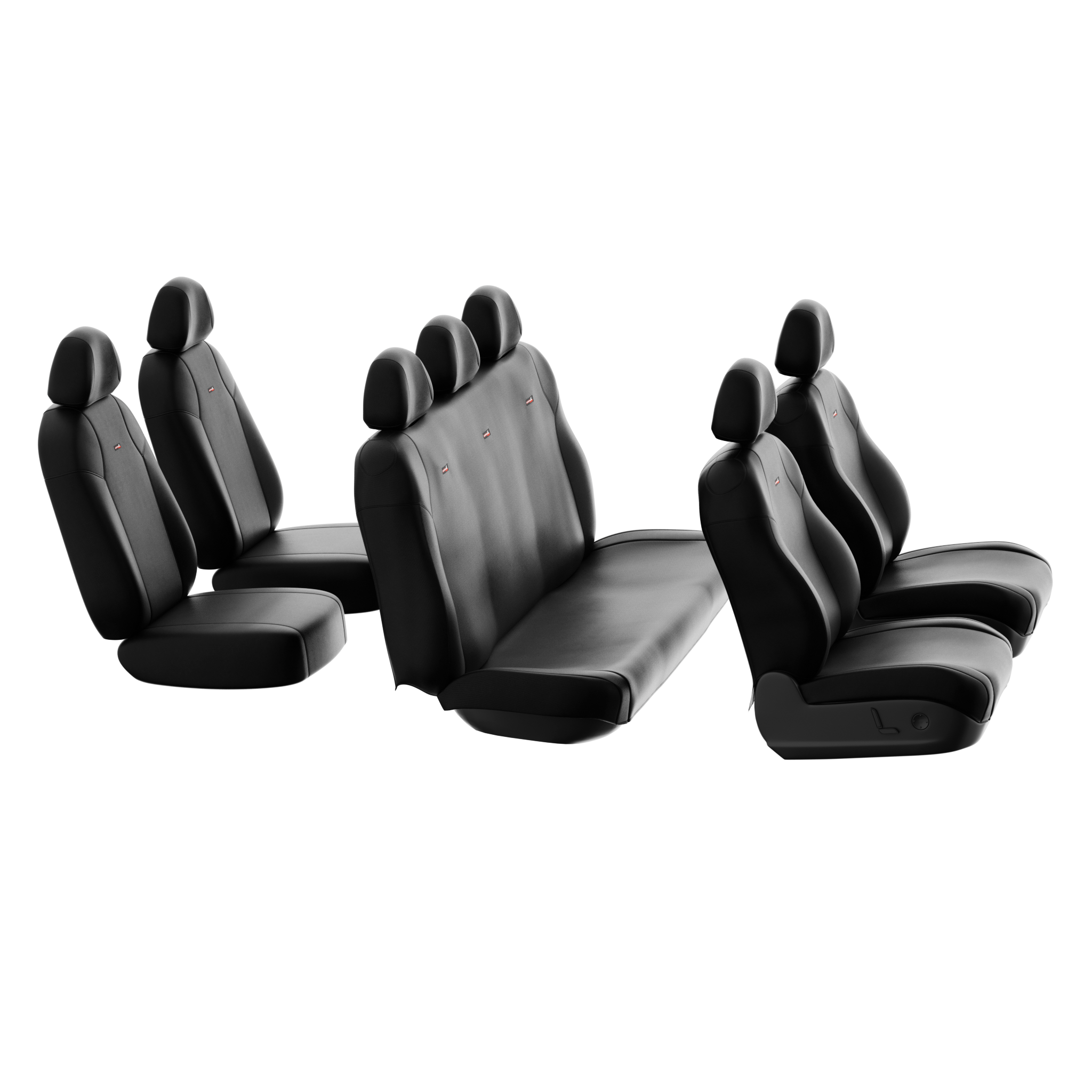 Sharkskin PLUS Seat Covers for Isuzu MU-X 7 Seater (06/2021-On)